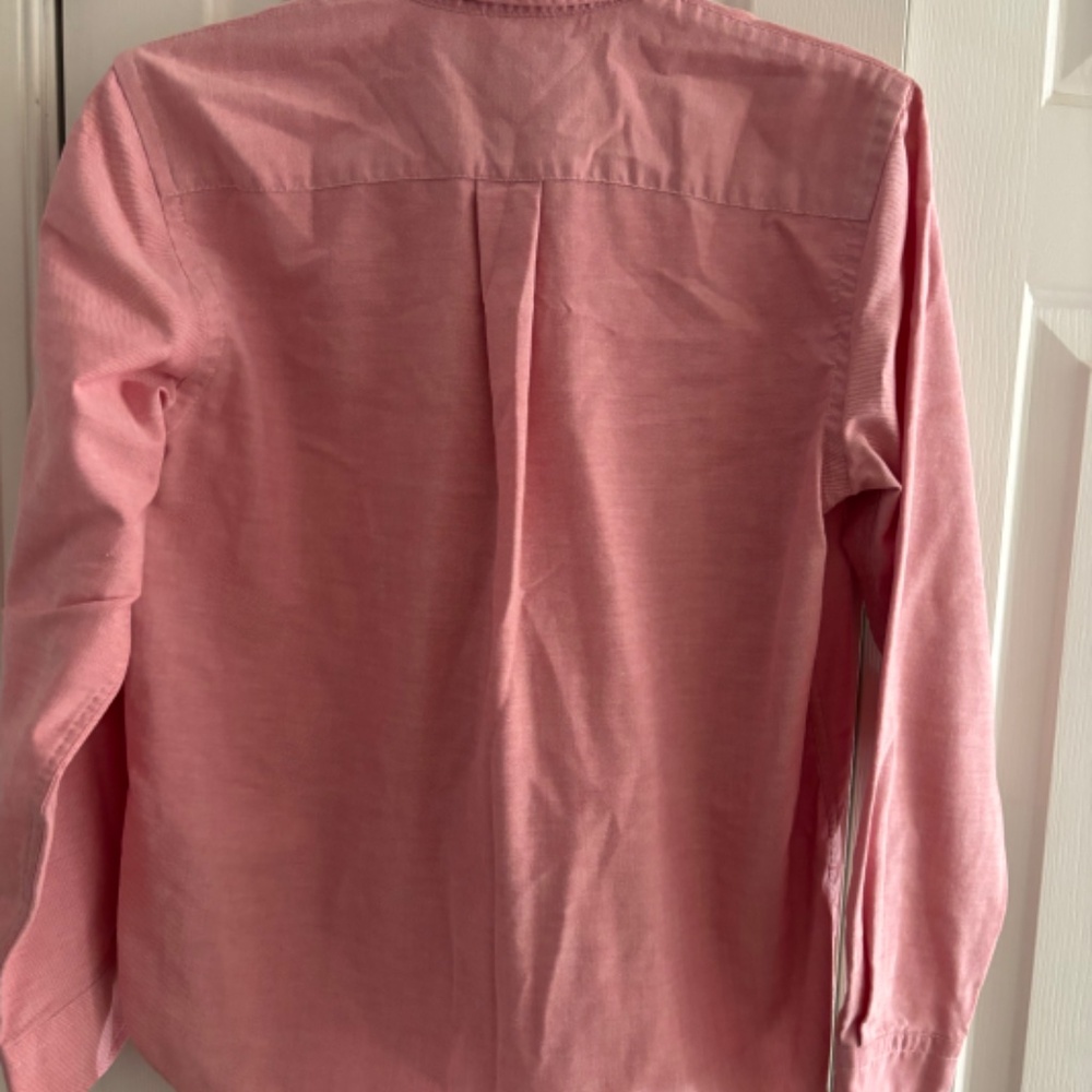 Lands End Pink Collared L/S Shirt Size Petite 6 - Picture 3 of 8